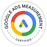 Selo de certificação Google Ads Measurement